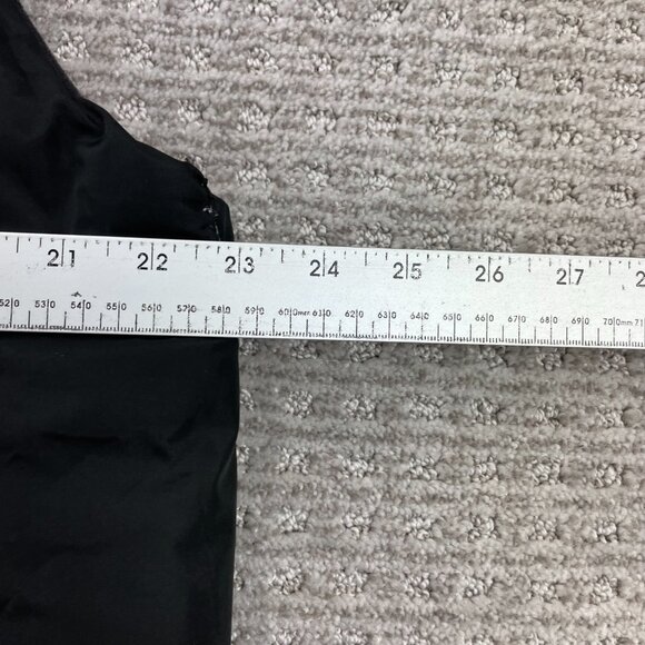 Old Navy Buffer Vest Women Size Large L Black Button Full Zip - Mended - Picture 6 of 8